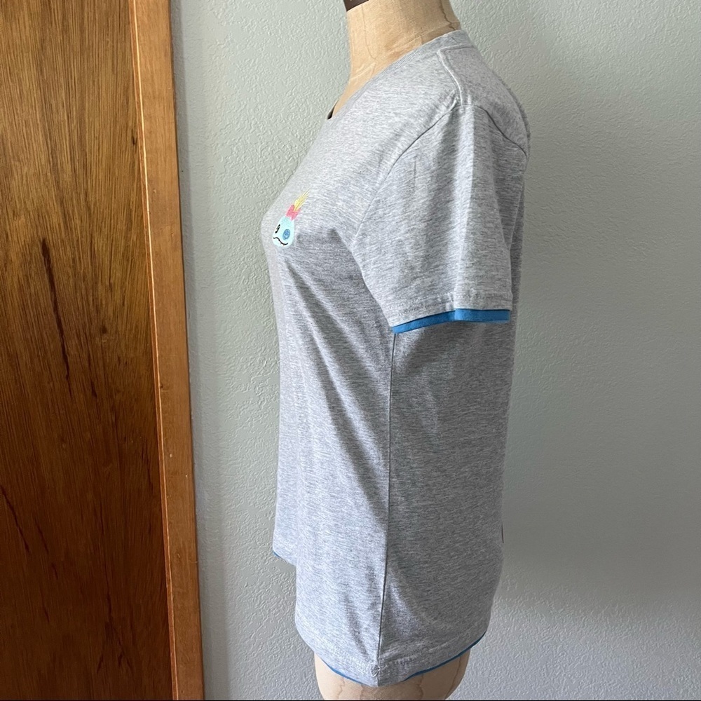 DISNEY JAPAN sz S Lilo & STITCH Scrump Gray Short Sleeve Tee TShirt - Picture 2 of 8